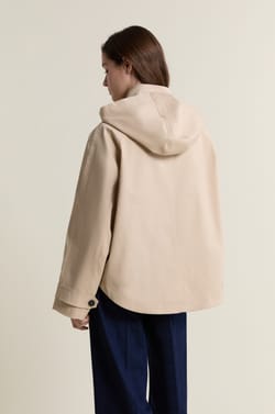 Trench &agrave; capuche avec coton;${refinementColor}