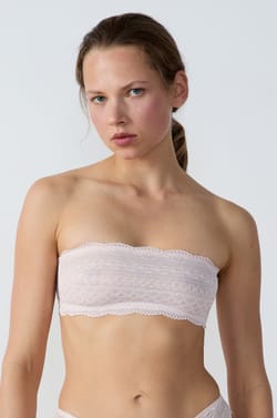 Bra bandeau de encaje;${refinementColor}