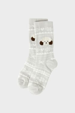 Chaussettes &agrave; motifs en maille fine ;${refinementColor}