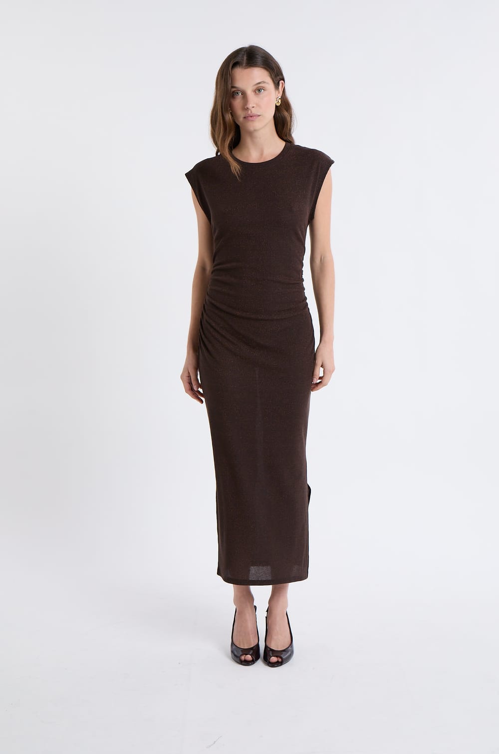 Robe longue fendue;${refinementColor}