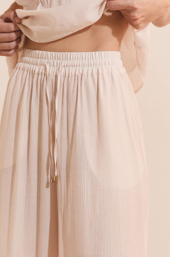Pantalon de pyjama avec cordon;${refinementColor}