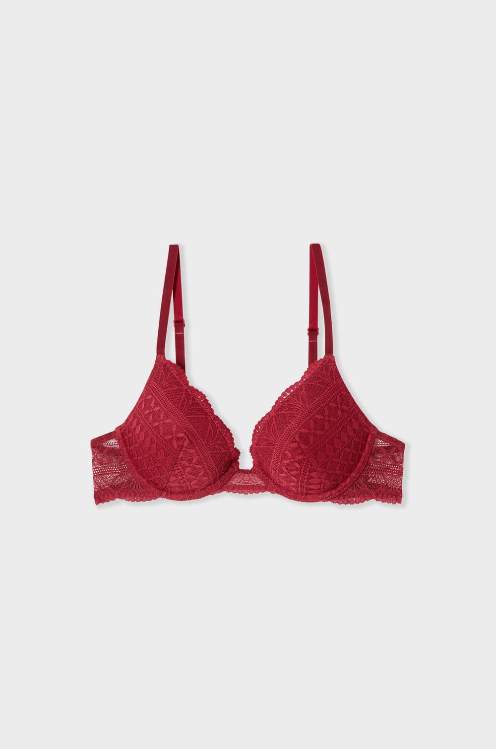 Soutien-gorge N.2 - Le push-up plongeant en dentelle;${refinementColor}