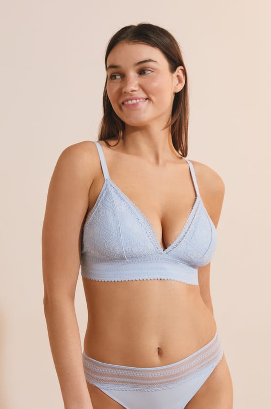 Soutien-gorge N.8 - Le triangle sans armatures en dentelle;${refinementColor}