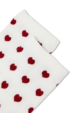 Chaussettes avec coton &agrave; motifs coeurs;${refinementColor}