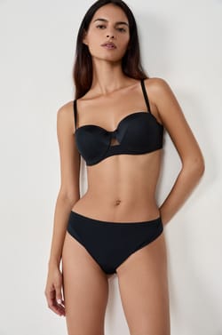 Satin microfibre tanga;${refinementColor}