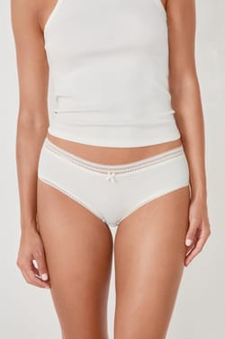 Microfiber Boyshorts With Lace Details;${refinementColor}