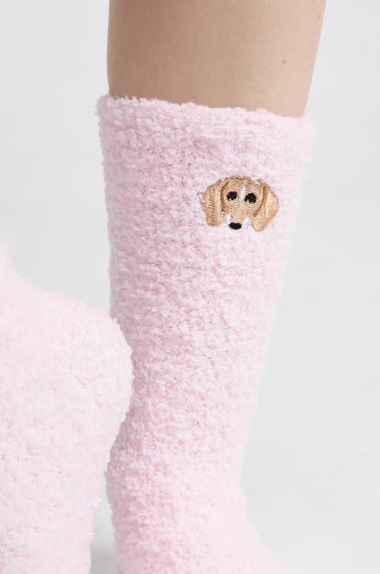 Socken aus Kunstfell;${refinementColor}