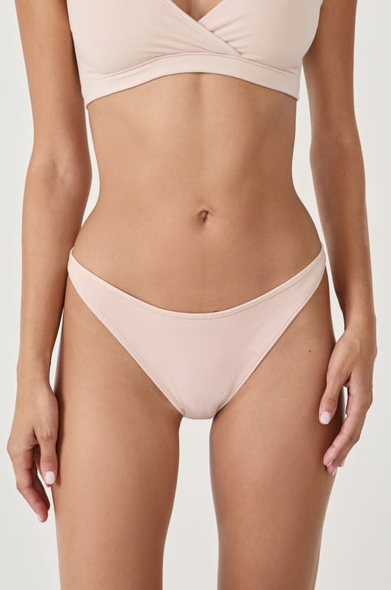 Culotte bikini en coton;${refinementColor}