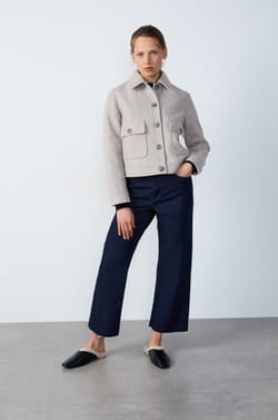 Short Jacket with Pockets;${refinementColor}