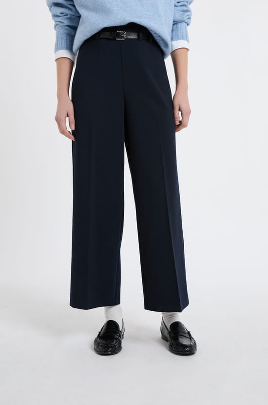 Pantalon cropped;${refinementColor}