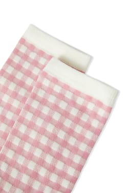 Chaussettes avec coton &agrave; motifs;${refinementColor}