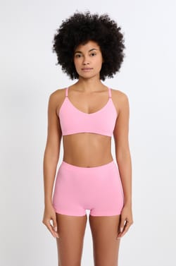 Short boyleg sans coutures avec coton;${refinementColor}