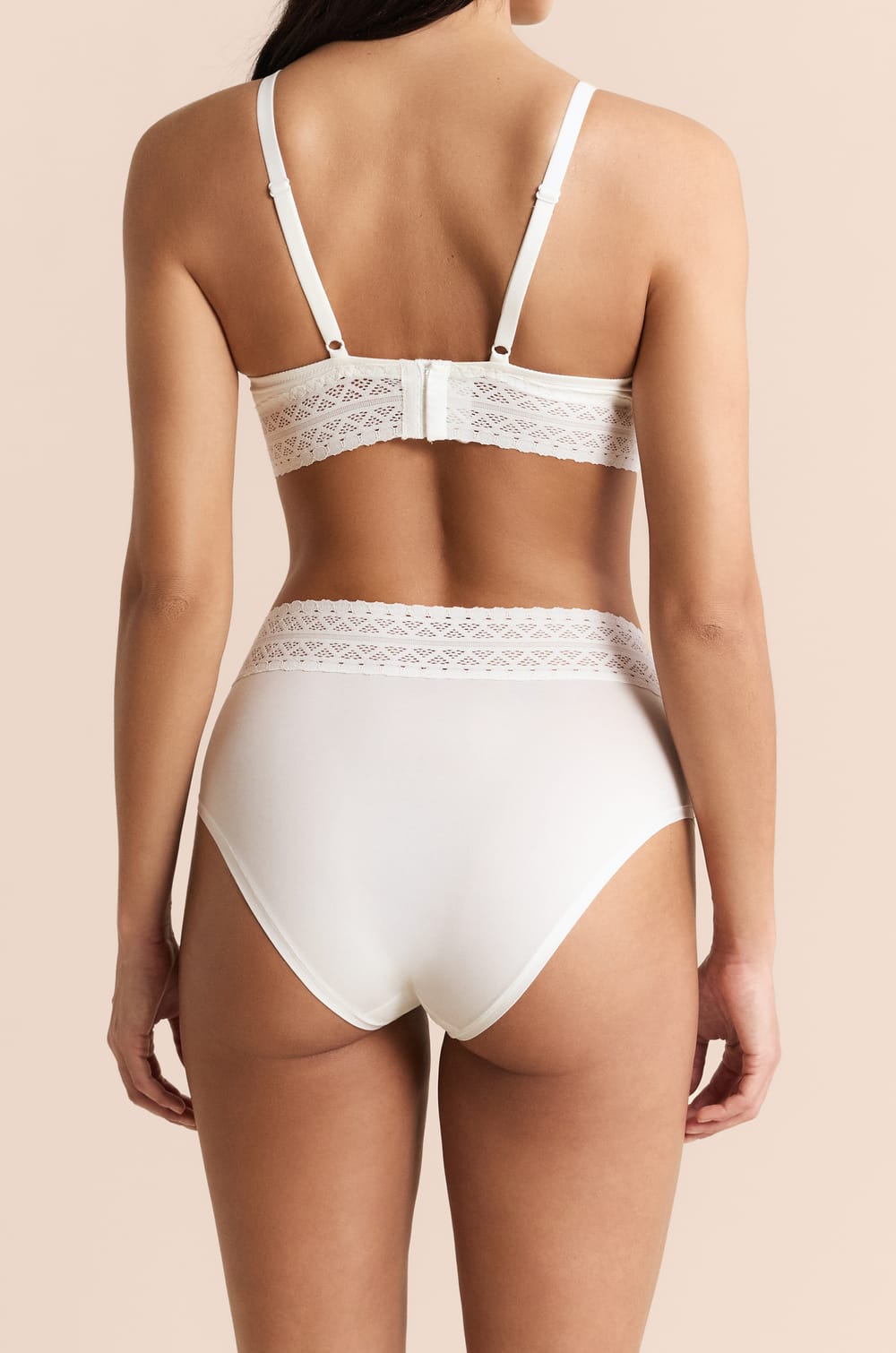 Panty midi de maternidad con detalles de encaje;${refinementColor}