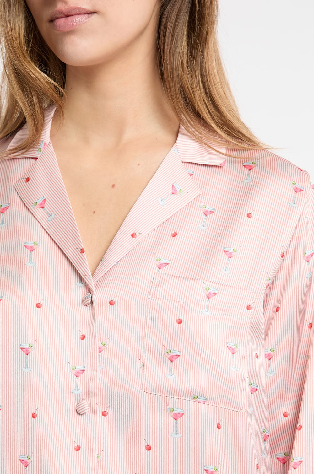 Chemise de pyjama à motifs;${refinementColor}