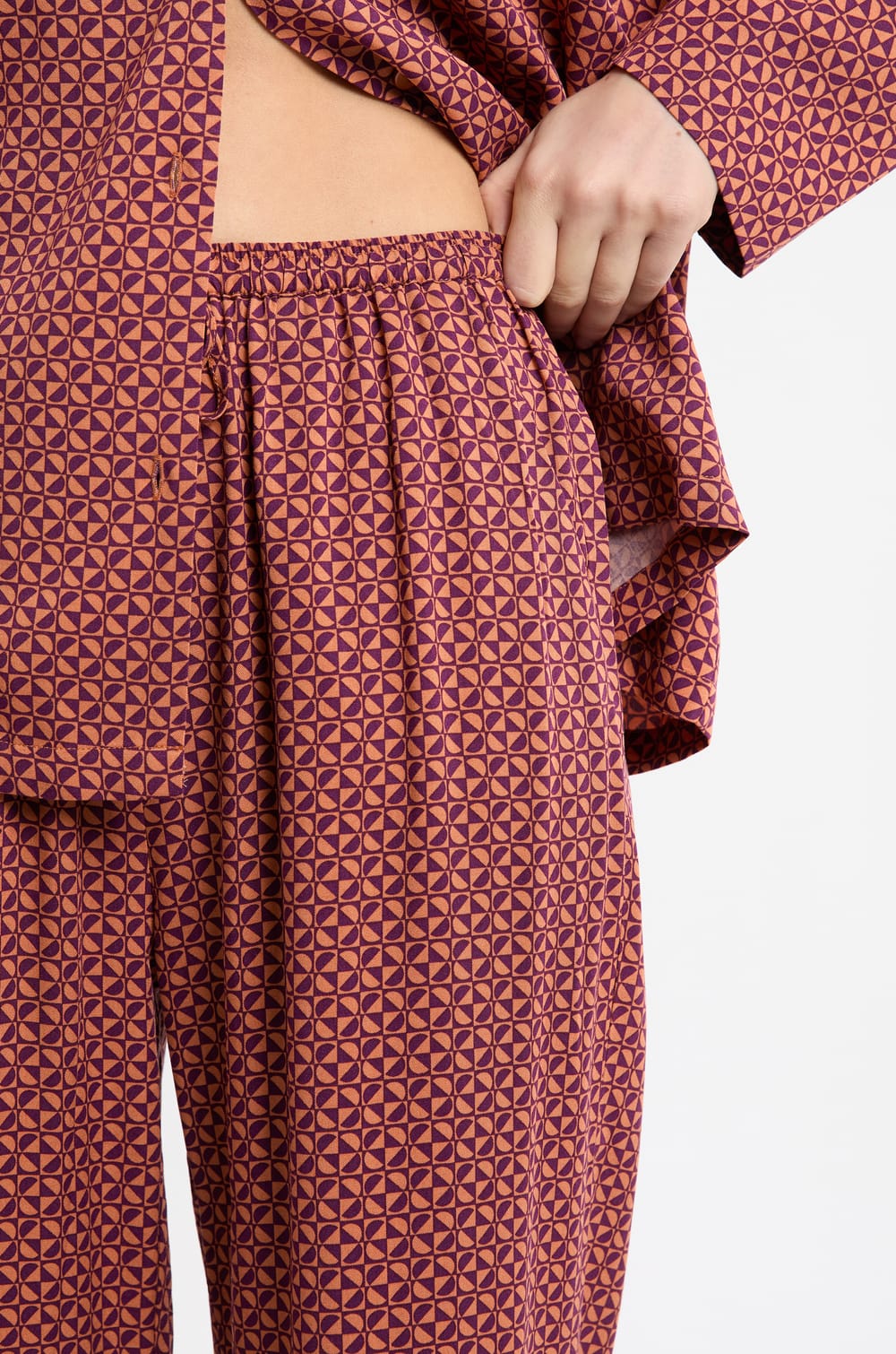 Pyjama Trousers with Motifs;${refinementColor}