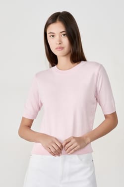 Short-sleeved sweater;${refinementColor}