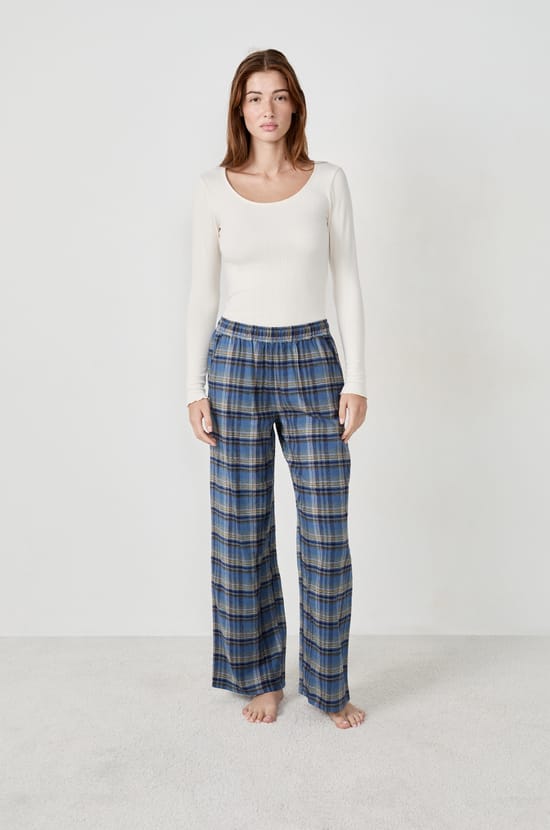 Pantal&oacute;n de pijama a cuadros;${refinementColor}