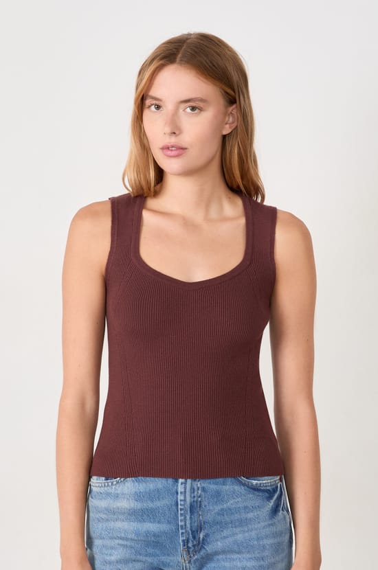 Pull débardeur en tricot;${refinementColor}