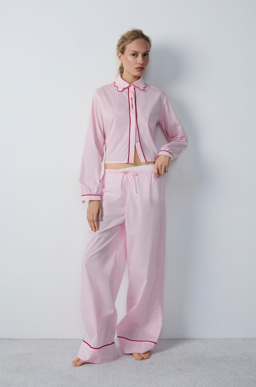 Pantalón de pijama;${refinementColor}