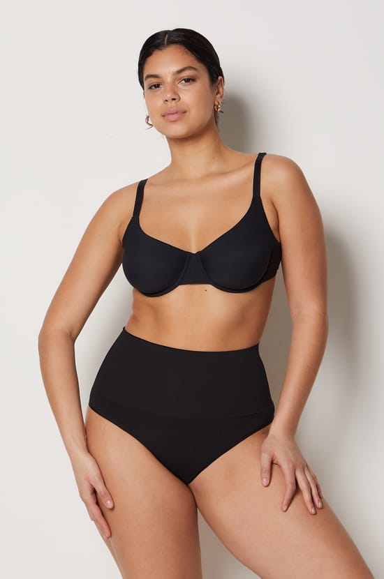 High-Waist Shaping Thong - Medium Support;${refinementColor}