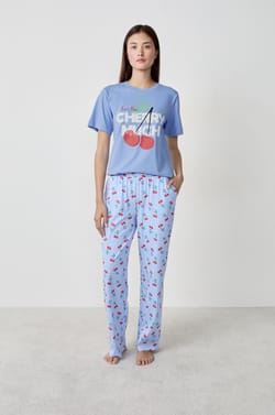 2-Piece Cotton Pajama Set;${refinementColor}