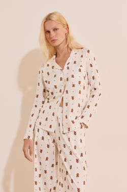 Katoenen hemd met hondenprint;${refinementColor}