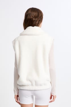 Gilet sans manches effet polaire;${refinementColor}