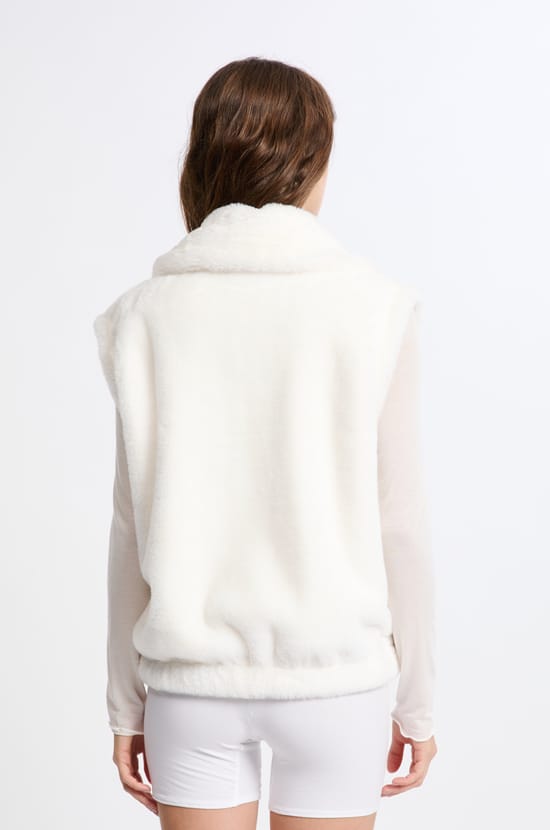 Gilet sans manches effet polaire;${refinementColor}