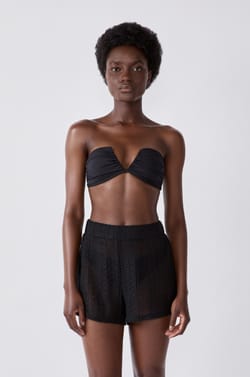 Pantalones cortos de playa de ganchillo;${refinementColor}