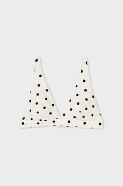 Triangle Polka Dot Bikini Top;${refinementColor}