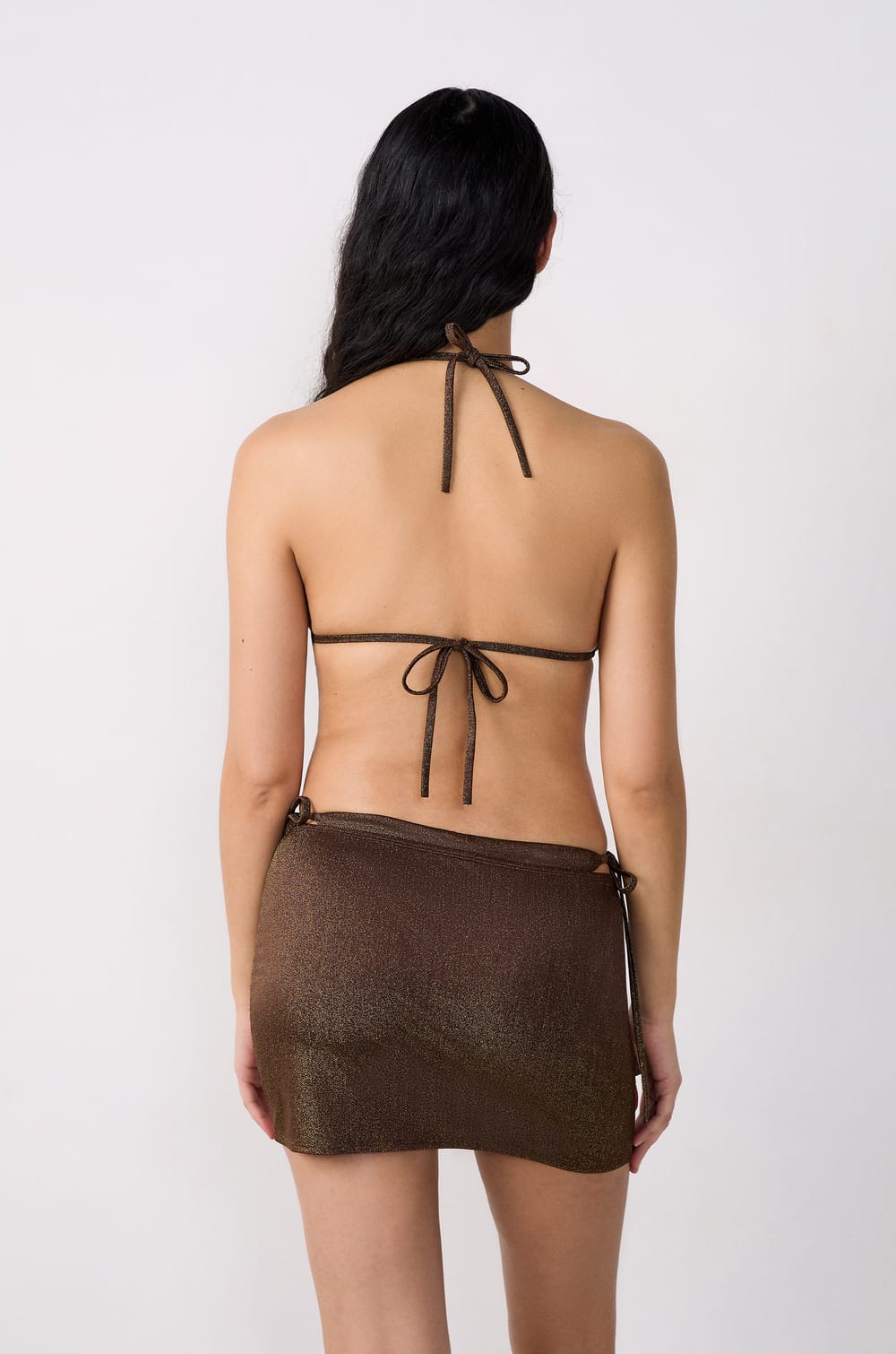 Falda de playa brillante;${refinementColor}