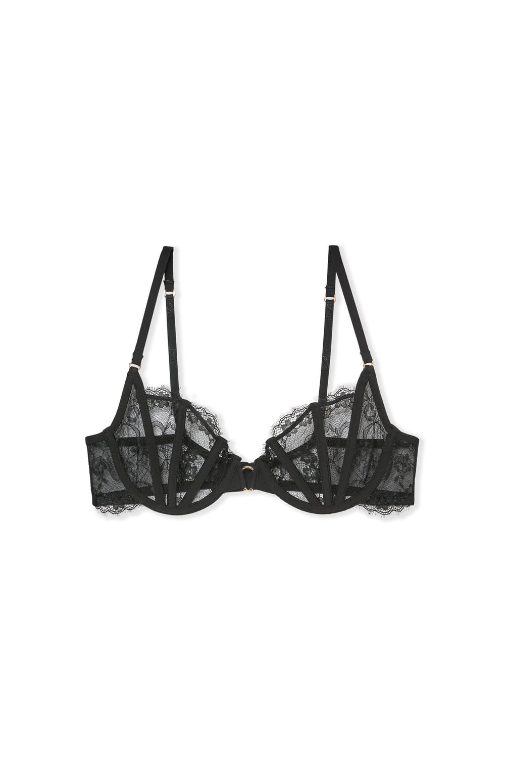 Soutien-gorge balconnet en dentelle;${refinementColor}