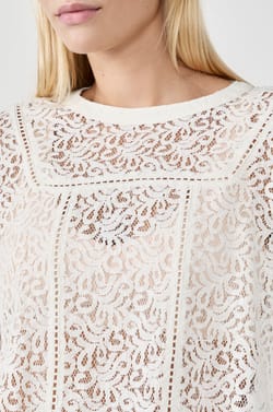Top en dentelle;${refinementColor}