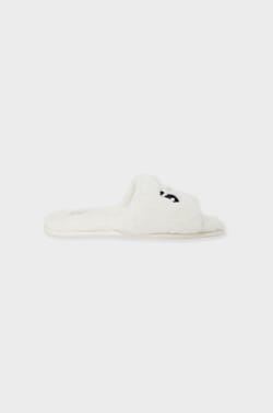 Chaussons tongs en fausse fourrure;${refinementColor}