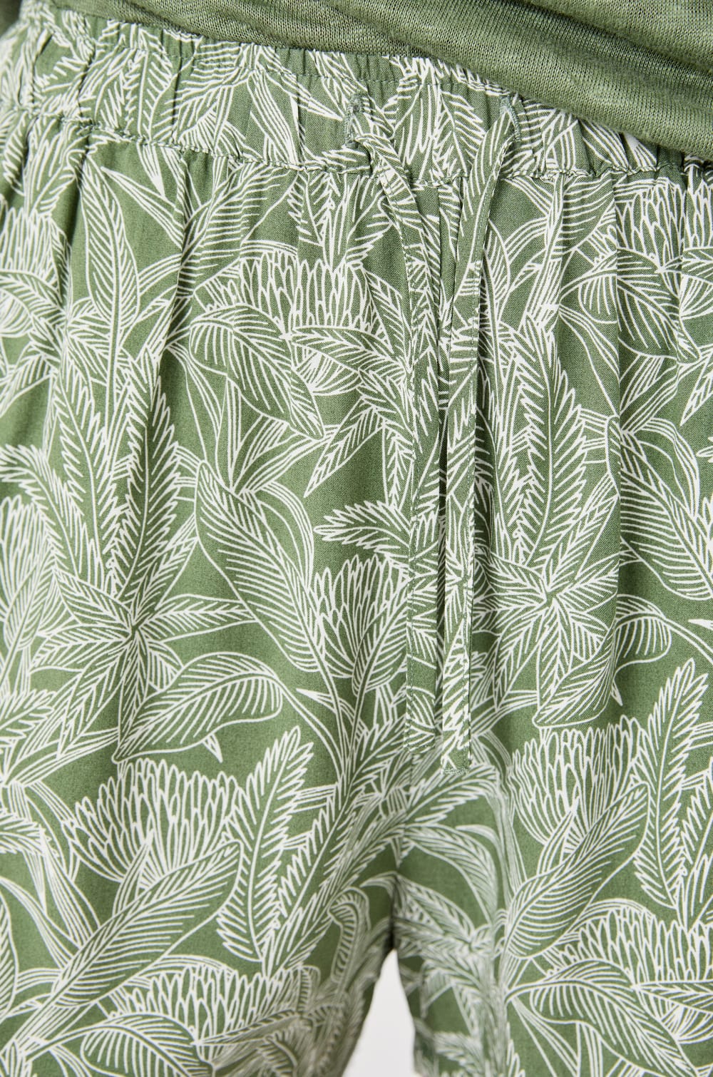 Printed Pajama Shorts;${refinementColor}