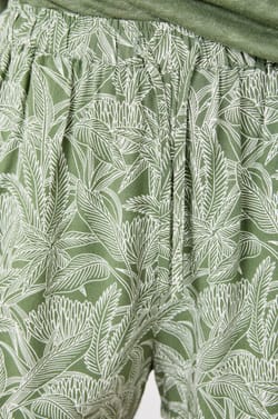 Printed Pajama Shorts;${refinementColor}
