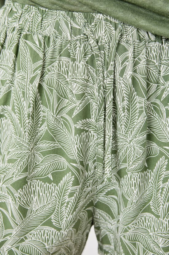 Printed Pajama Shorts;${refinementColor}