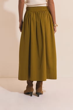 Jupe longue en coton;${refinementColor}