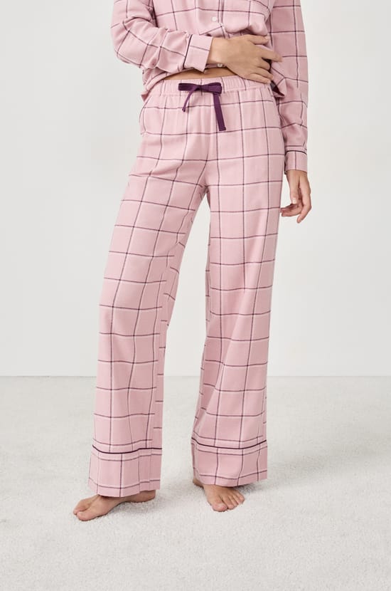 Pantalon de pyjama à carreaux;${refinementColor}