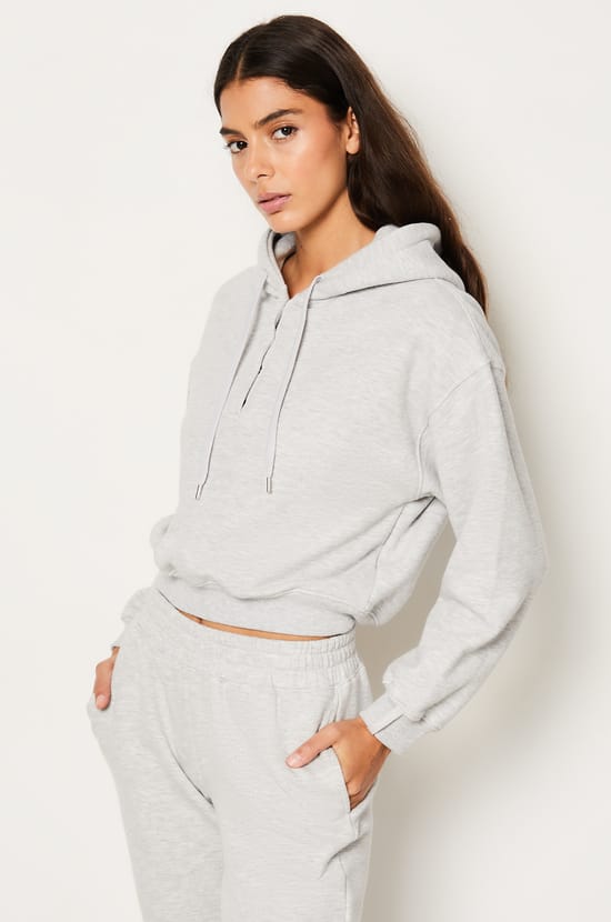Sweat de pyjama à capuche en coton;${refinementColor}