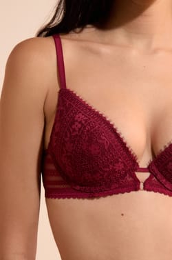 Soutien-gorge N.2 - Le push-up plongeant en dentelle;${refinementColor}