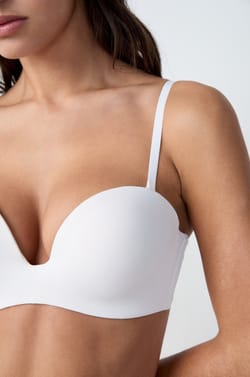 Push-up strapless bra with removable straps, cup A-B;${refinementColor}