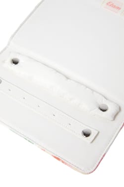 Trousse &agrave; bijoux matelass&eacute;e &agrave; motifs fleurs;${refinementColor}