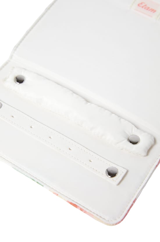 Trousse &agrave; bijoux matelass&eacute;e &agrave; motifs fleurs;${refinementColor}