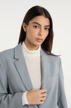 Veste blazer &agrave; boutons;${refinementColor}