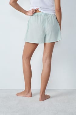 Checkered Pyjama Shorts;${refinementColor}