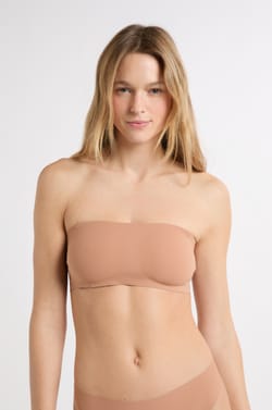 Strapless Microfibre Bra with Removable Straps;${refinementColor}