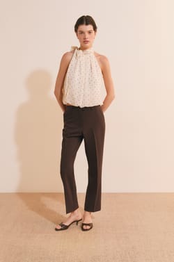 Top sans manches &agrave; pois;${refinementColor}