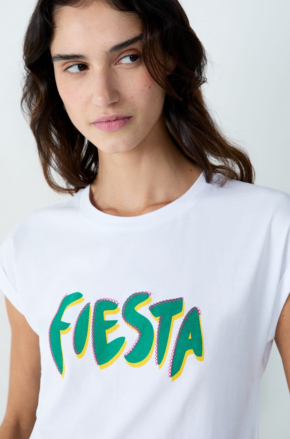 Camiseta de manga corta de algodón "Fiesta";${refinementColor}
