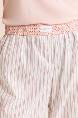 Pantalon de pyjama &agrave; rayures avec coton;${refinementColor}